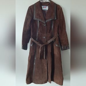 Vintage Brown Suede Fashion Council Coat